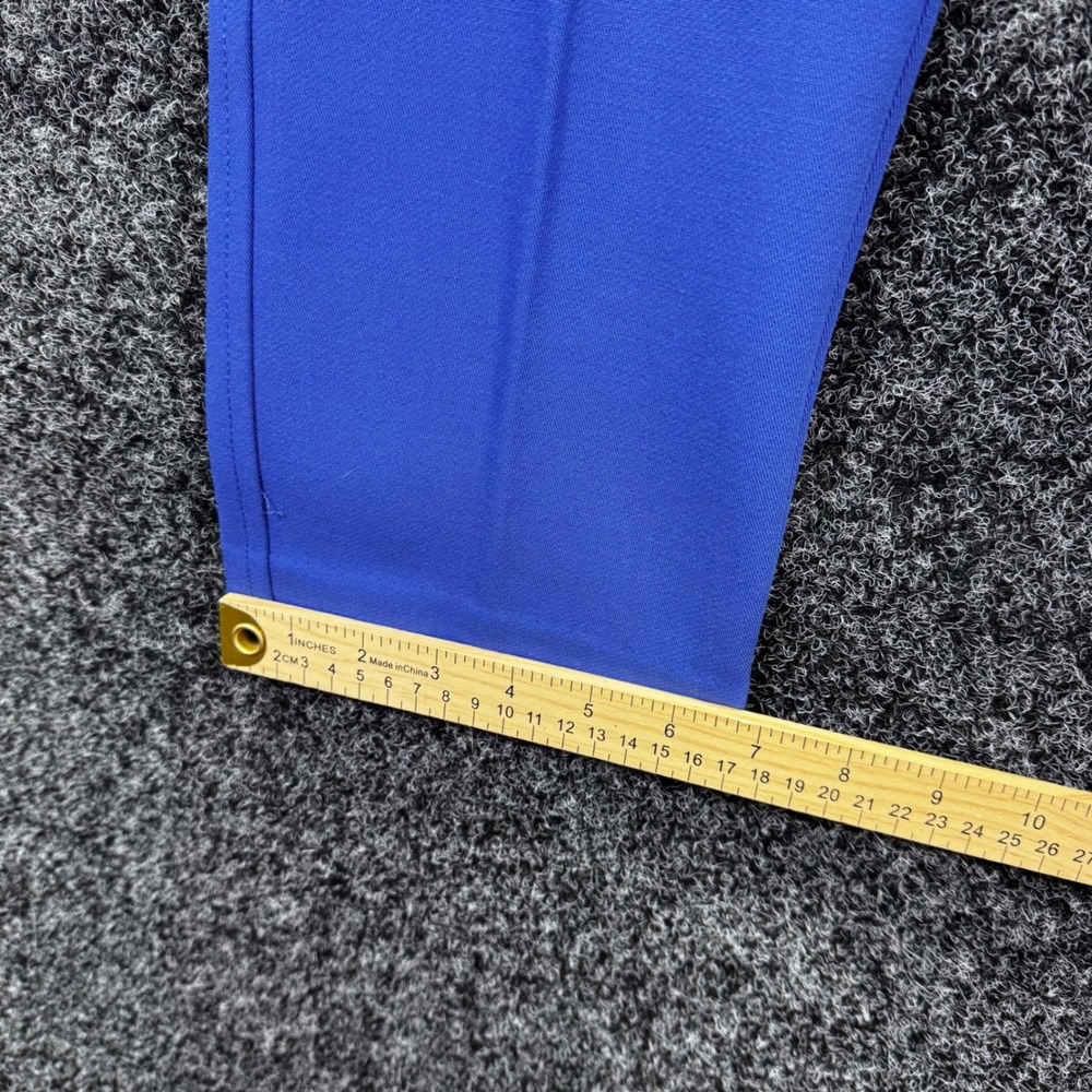 Loft Marisa Fit Dress Pants Womens 6 Cobalt Blue Straight Leg Trousers Office - Picture 7 of 8